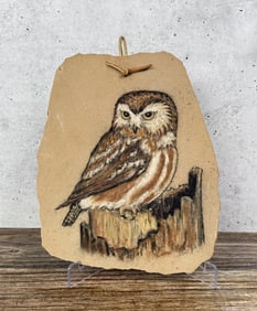 Judy Hoy Owl Sandstone Painting