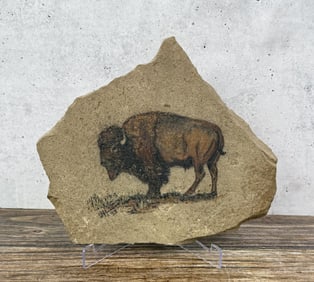 Judy Hoy Buffalo Sandstone Painting