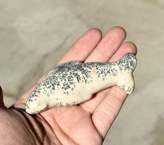 Alaskan Eskimo Inuit Stone Seal Carving