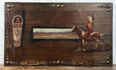 Signed Montana Indian Painting