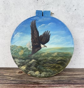 Eagle Painted Drum Head