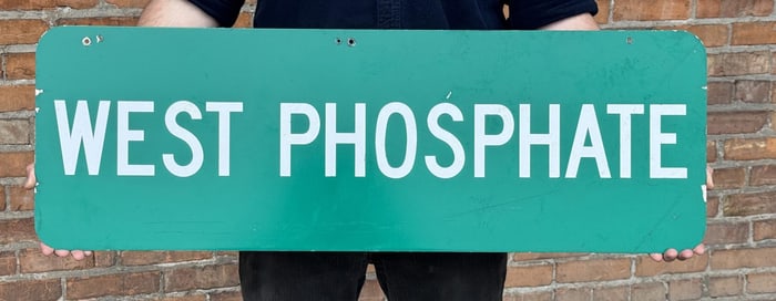 West Phosphate Wyoming Mining District Sign