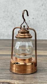 Childs Battery Operated Copper Skating Lantern