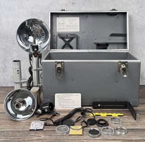 Graflex Camera Photographic Lighting Set Up