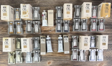 Large Group Of Liquitex Artist Oil Paints