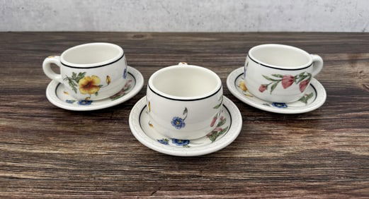 Southern Pacific Lines Railroad China Coffee Cups