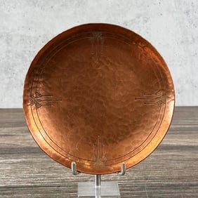 Arts & Crafts Roycroft Hammered Copper Card Tray