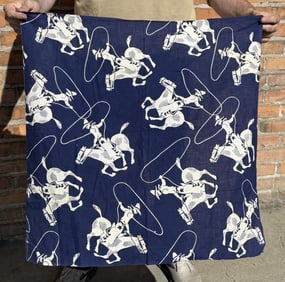 Antique Fast Color Cowboy Bandana