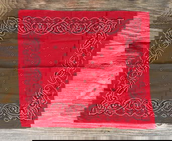 Antique Washfast Colors Cowboy Bandana