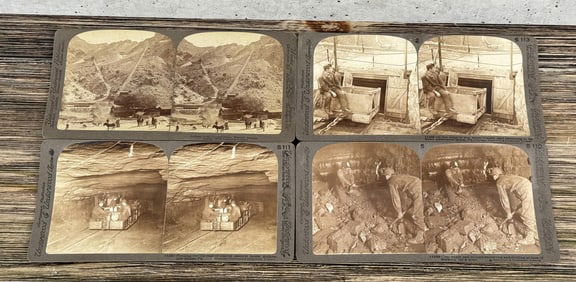 Underwood Copper Coal Mining Stereoviews