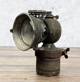 20th Century Carbide Bicycle Bike Lantern Lamp