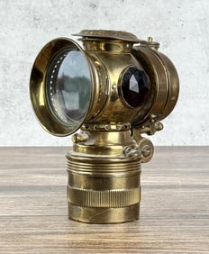 Badger Brass Solar Bicycle Carbide Lamp Lantern