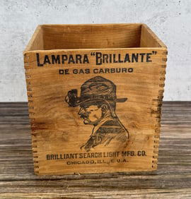 Brilliant Search Light Carbide Miners Lamp Box