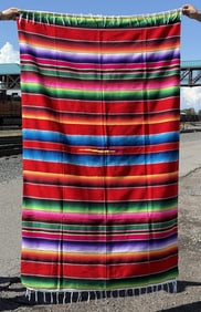 Mexican Wool Serape Saltillo Blanket