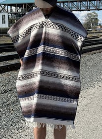 Mexican Blanket Poncho