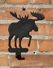 Laser Cut Metal Moose Coat Hook
