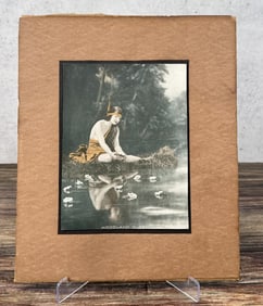 Antique Indian Maiden Print Woodland Queen