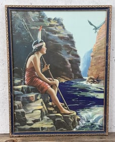 Antique Indian Maiden Print