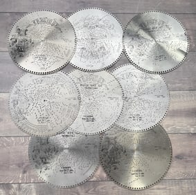 Lot of 8 Regina Music Box Disc Discs