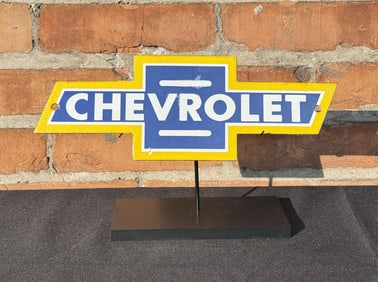 Porcelain Chevrolet Emblem Sign