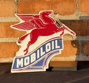 Porcelain Mobil Oil Pegasus Sign