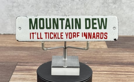 Mountain Dew Porcelain Door Push Sign