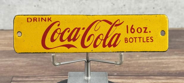 Coca Cola Porcelain Door Push Sign
