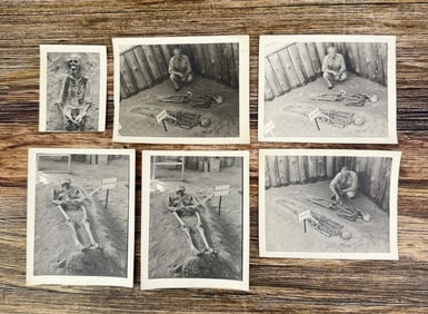 WW2 Excavated Skeletons of War Casualties