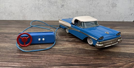 Cragstan Fairlane 500 Remote Tin Toy Car