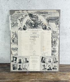 Spanish American War Oregon Volunteer Poster