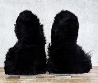 Antique Fur Stagecoach Driver Gloves