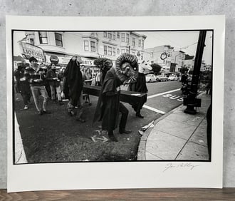 Gene Anthony Death of a Hippie Signed Photo