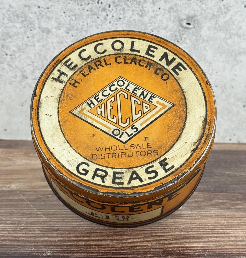 H. Earl Clack Montana Heccolene Oil Grease Can (1 of 5)