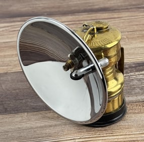 Brass Safesport Butterfly Carbide Miners Lamp