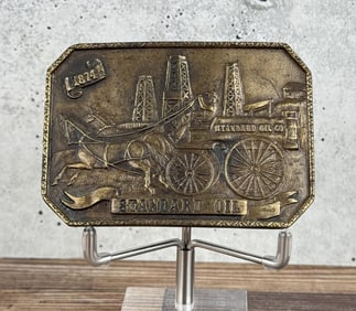 Standard Oil Co Brass Belt Buckle