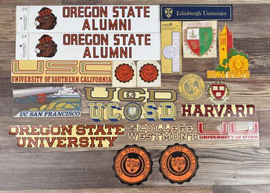 Collection of College University Decals