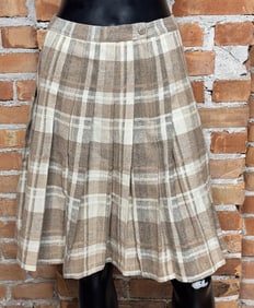 Petite Pendleton Plaid Wool Skirt