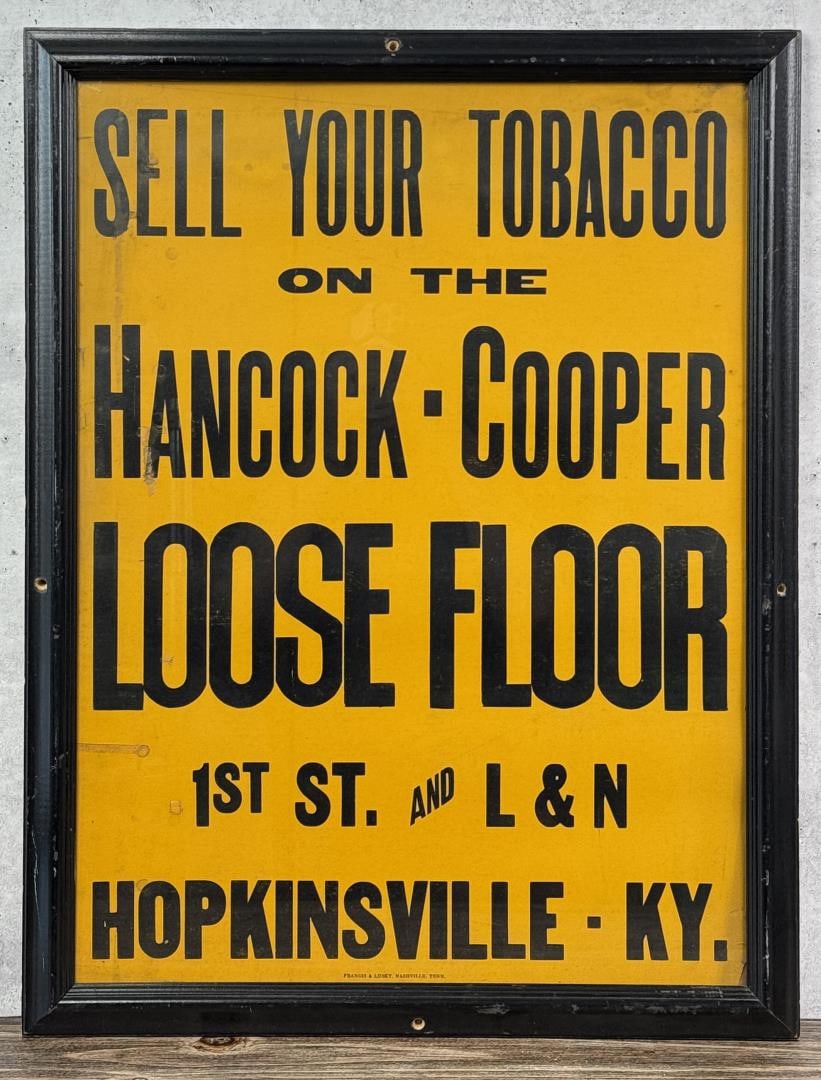 Sell Your Tobacco Loose Floor Auction Sign (1 of 4)