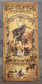 Miles City Montana Bucking Horse Sale Poster