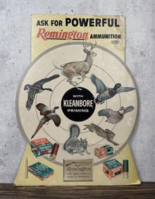 Remington Ammunition Countertop Display Sign