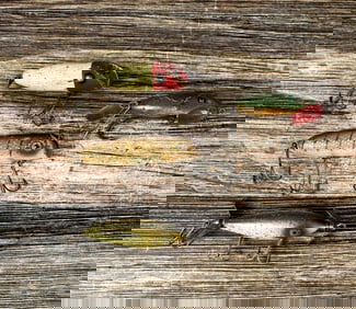 Collection of Antique Wood Fishing Lures