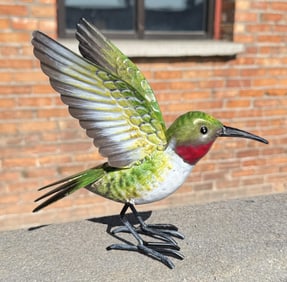 Decorative Tin Metal Garden Hummingbird