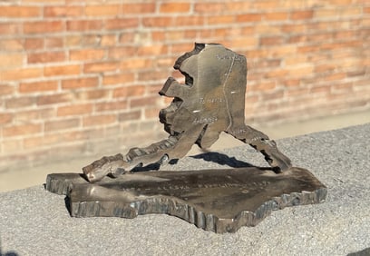 1970s Alaska Oil Pipeline Desk Sculpture
