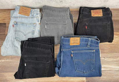 Collection of Vintage Levis Denim Corduroy Jeans