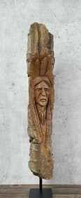 William Taylor Montana Cottonwood Cowboy Carving