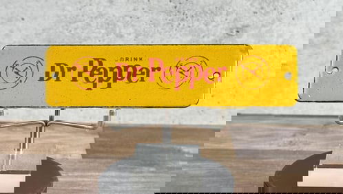Dr. Pepper Porcelain Door Push Sign
