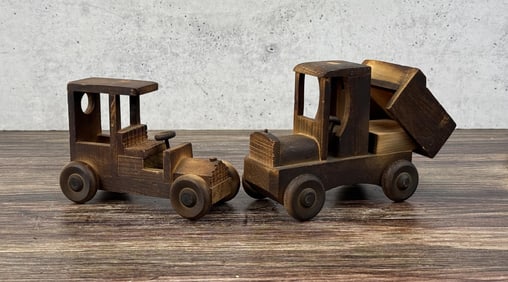C.R. VanElsberg Butte Montana Wood Truck Toys