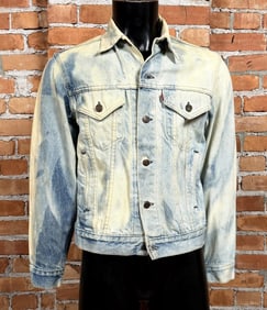 Vintage Levis Sun Bleached Denim Trucker Jacket
