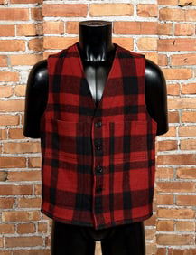 Filson Mackinaw Wool Buffalo Plaid Vest