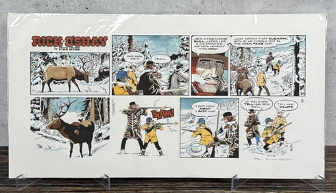 Rick O'Shay Stan Lynde Cartoon Strip